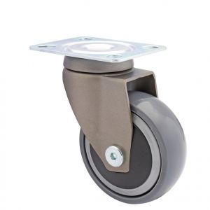 Soft Grey Designer Castor 75mm Swivel 3C-Series