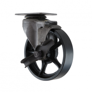 100mm Cast Iron Industrial Furniture Castor with Brake