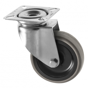 75mm Light Duty Swivel Castors Grey Rubber Wheel