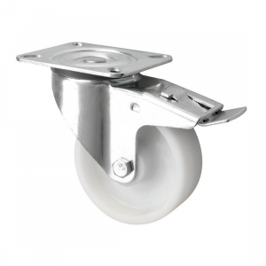 100mm Swivel Braked Castors Nylon Wheel