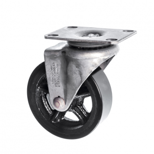 100mm Soft Tread Vintage Furniture Castor Cast Iron Wheel 