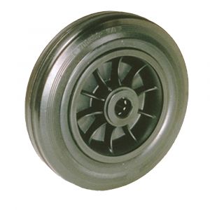 LAG 200mm Black Elasticated Rubber Wheel