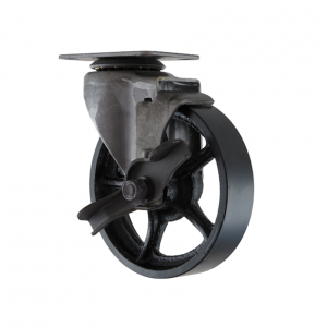 125mm Cast Iron Vintage Furniture Castor with Brake