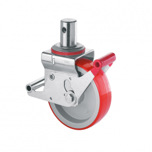 125mm Solid Stem Scaffold Castor with Polyurethane Wheel 