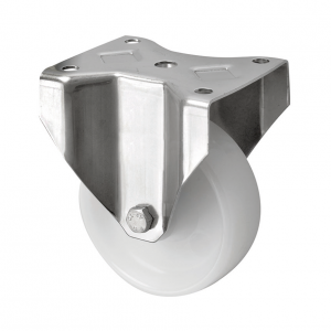 160mm Fixed Stainless Steel Castor with Nylon Wheel