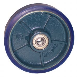 250mm Soft Polyurethane Wheel Cast Iron Centre