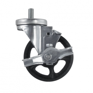 125mm Stem Fitting Cast Iron Furniture Castor with Brake