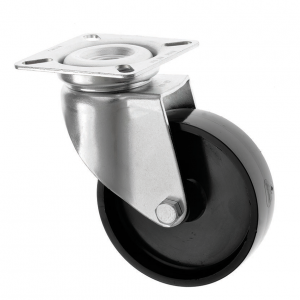 100mm Swivel Plastic Castor Black Wheel
