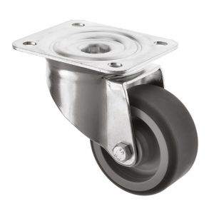 80mm Swivel Polyurethane Castor Grey Wheel