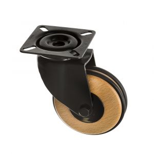 100mm Wooden Castor Plate Fitting