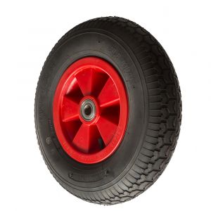 Pneumatic Trolley Wheels Block Tread 400mm 