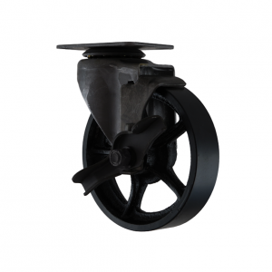 200mm Cast Iron Wheel Industrial Furniture Castor with Brake 