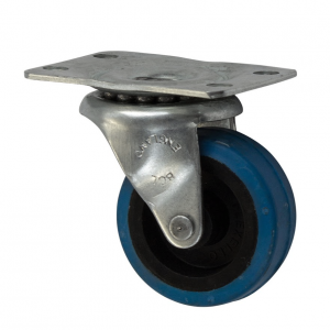 Flexello 50mm Swivel Castor Blue Rubber Wheel 961RN