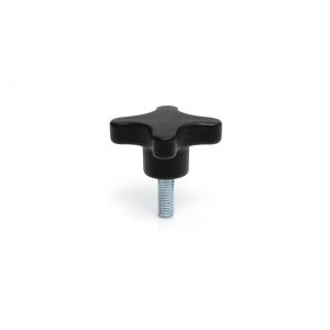 Four Star Male Handwheel with Stainless Steel Thread M10 x 25mm Thread Length