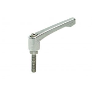 Stainless Steel Male Clamping Handle M16 x 40mm Thread Length