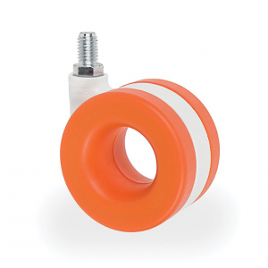 65mm Moebius Orange Modern Furniture Castor M8 x 15mm 