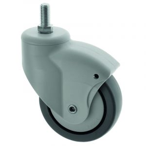 ES 100mm Slimline Castor with Threaded Stem