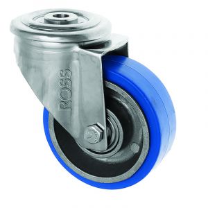 100mm Stainless Steel High Temperature Castor with Rubber Wheel