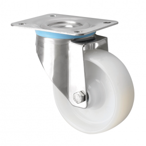 160mm Swivel Stainless Steel Castor Nylon Wheel 