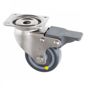 60mm Swivel Stainless Steel Braked Castor 
