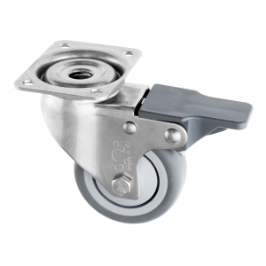 80mm Thermoplastic Rubber Castors with Brake