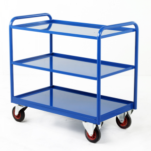 Industrial Tray Trolleys 1045h x 615w x 1070d mm includes 3 Steel Trays