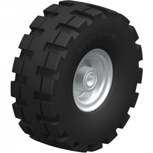 306mm Heavy Duty Super-Elastic Solid Rubber Wheel 25mm Bore 450kg