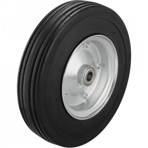 405mm Heavy Duty Super-Elastic Solid Rubber Wheel 25mm Bore 950kg