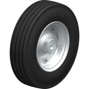 405mm Heavy Duty Super-Elastic Solid Rubber Wheel 30mm Bore 950kg