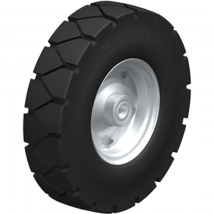 455mm Heavy Duty Super-Elastic Solid Rubber Wheel 30mm Bore 1415kg