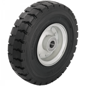 525mm Heavy Duty Super-Elastic Solid Rubber Wheel 45mm Bore 1885kg
