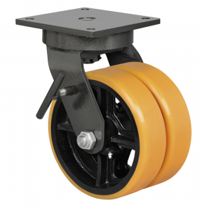 300mm Heavy Duty Swivel Braked Castor 