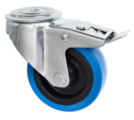 Swivel Bolt Hole Braked Castor