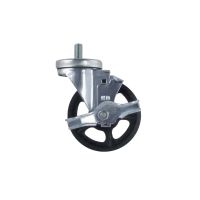 Vintage Cast Iron Castors with Brake Stem Fitting