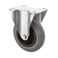 Grey Rubber Castors Fixed 3360 Series