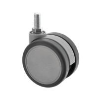 Twin Wheel Designer Castors Stem Fitting