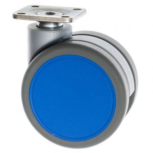 Twin Wheel Furniture Castors Blue