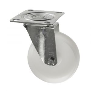 80mm Swivel Castors White Nylon Wheel