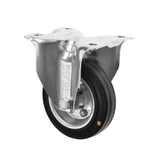 100mm Rubber Fixed Castors 