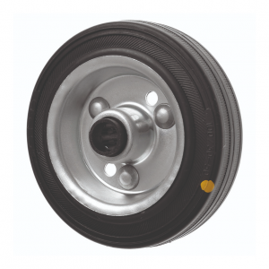 00mm Heavy Duty Anti Static Rubber Wheel on a Metal Centre with Bearings