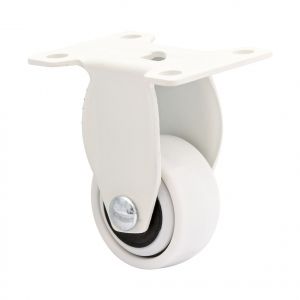 Soft White Furniture Castor 25mm Wheel Fixed Castor 3C-Series