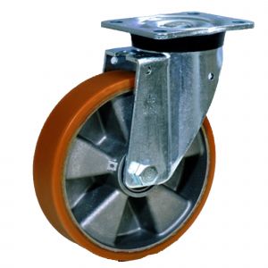 Heavy Duty Swivel Aluminium Castor 150mm Polyurethane Wheel 400kg