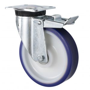 LAG 100mm Heavy Duty Swivel Braked Castor 250kg Load P60 Series