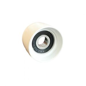 Polyurethane Guide Roller 42mm Diameter 12mm Ball Bearing