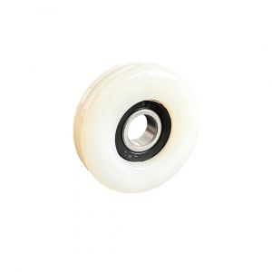 Polyurethane Guide Roller 50mm Diameter 12mm Ball Bearing