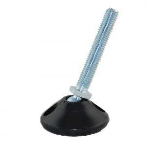 Tilting M12 x 100mm Bolt Down Adjustable Foot with 40mm Base