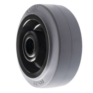 100mm Non Marking Grey Rubber Wheel Medium Duty