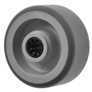 80mm Grey non marking Thermoplastic Rubber Wheel