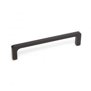 Black Aluminium Bridge Handle 132mm with M5 Thread