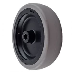 100mm Light Duty Grey Rubber Wheel